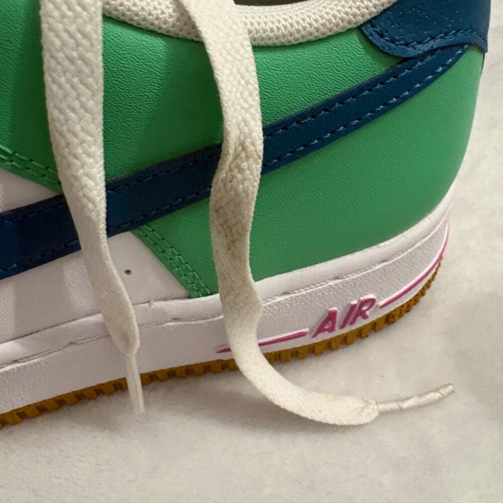 Nike Air Force 1 LV8 Play Sneakers 6.5Y Green Blue Y2K Streetwear FJ4613-100 - Picture 14 of 16